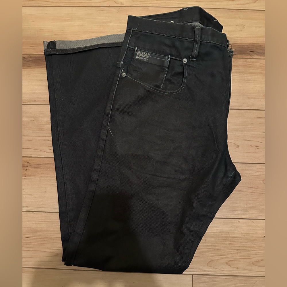 Gstar Raw 3301 Jeans | Raw Denim Jeans Mens Size 34
